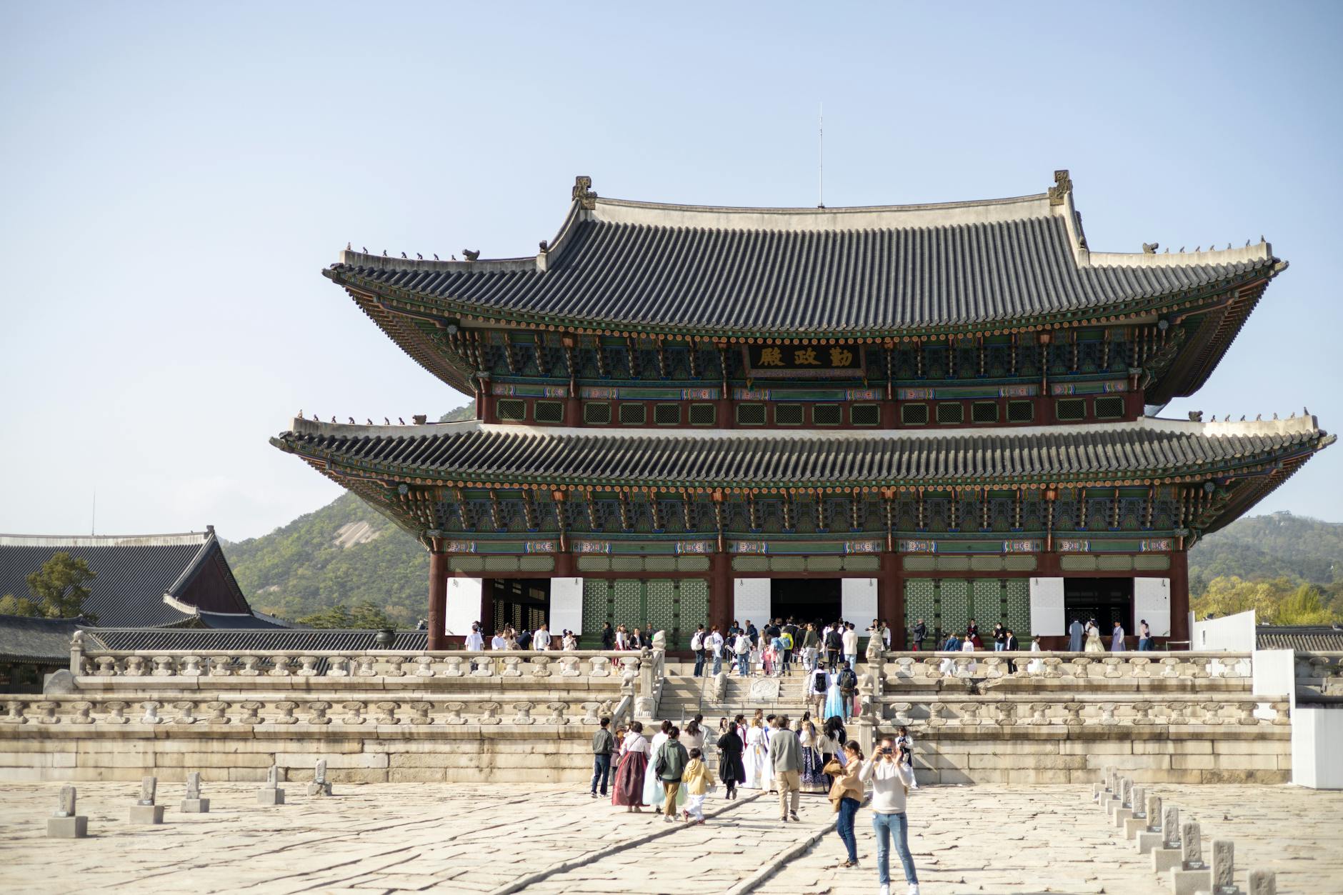 Pałac Gyeongbokgung w Seulu, przykład tradycyjnej architektury Korei